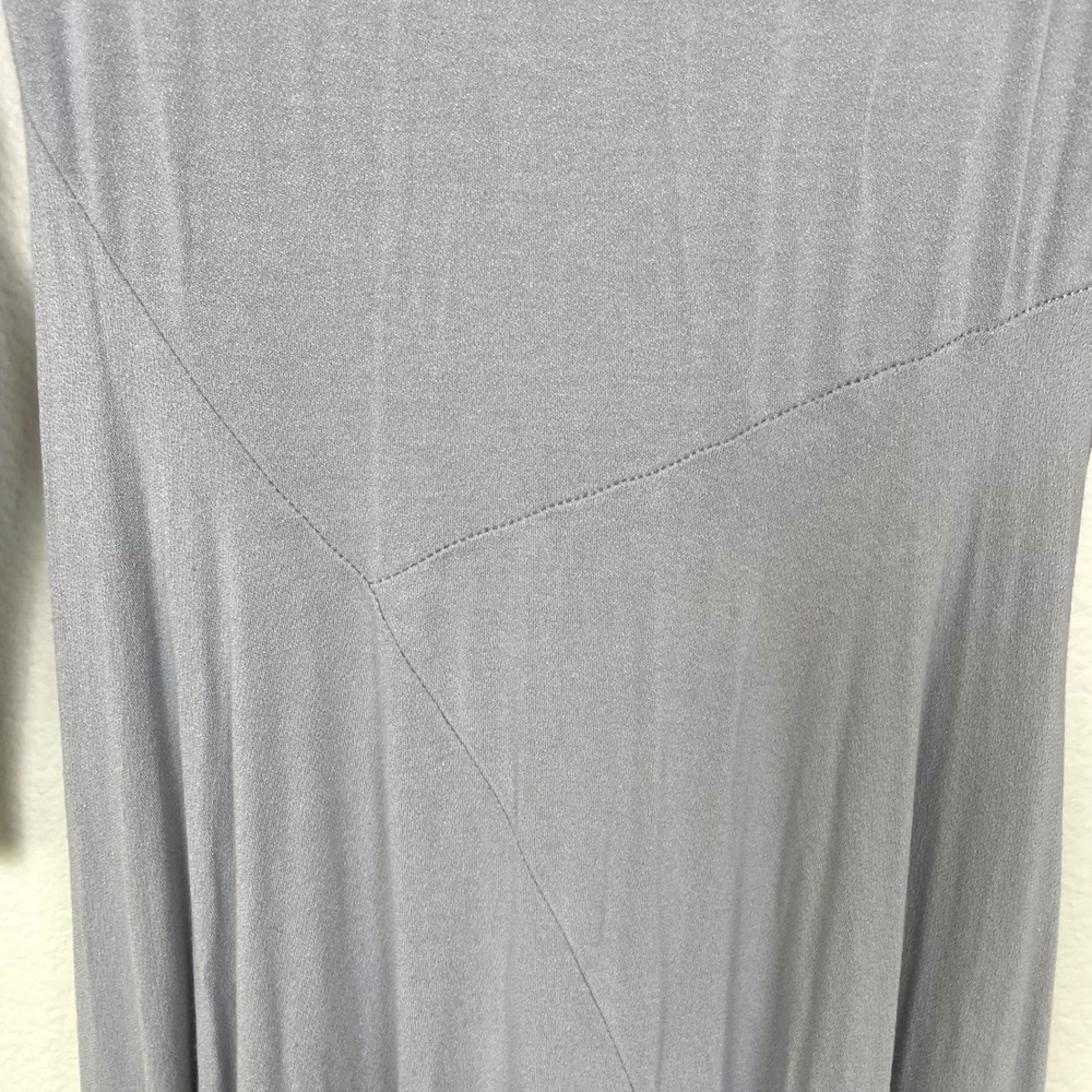 Free People Beach Dress Sz M Maxi Minimalist Jersey Elegant Stretchy Modest Boho - Picture 4 of 10